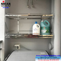 Kệ 2 tầng treo tường inox 304 Niran NR3001