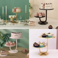 KỆ 2 TẦNG TRƯNG BÀY BÁNH NGỌT, BÁNH KEM KIỂU CHỮ J