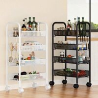 Kệ 3 tầng có bánh xe, xe đẩy sắt để đồ đa năng
