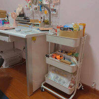 kệ 3 tầng có bánh xe