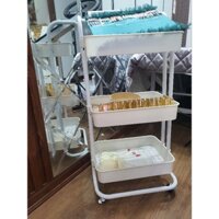 kệ 3 tầng có bánh xe
