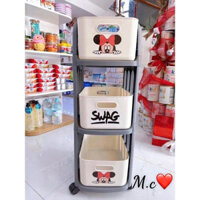 KỆ 3 TẦNG CÓ BÁNH XE