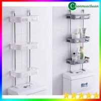 Kệ 3 Tầng Để Trên Toilet - Kệ Để Bồn Cầu Không Cần Khoan Tường 🍄Mina Shop🍄