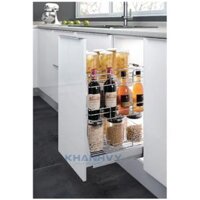 Kệ 3 tầng đựng chai lọ ray giảm chấn inox 304 Higold 305021