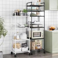 Kệ 6 tầng đựng đồ cạnh bếp khung thép cứng cáp dễ dàng lắp ráp cao cấp gdgs