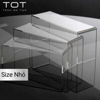 Kệ acrylic trưng bày mô hình, lego, đồ chơi, loại trong suốt  - size nhỏ