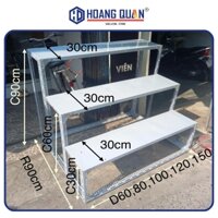Kệ Bậc Thang Kệ Tam Cấp Kệ Sắt V Lỗ 2 Tầng 3 Tầng Lắp Ráp Sơn Tĩnh Điện Kệ Trưng Bày Hàng Hóa Trồng Cây