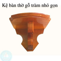 Kệ bàn thờ Chúa mini, bàn thờ Công Giáo treo tường KBT09 gỗ tràm thiết kế đơn giản nhỏ gọn, kích thước 17x20cm