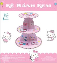 Kệ Bánh Kem Sinh Nhật Chủ Đề Kitty