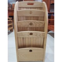 Kệ báo tạp chí gỗ cao su