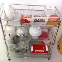 Kệ bát -  trạn úp bát có khe cài đĩa bằng inox hộp - Tiện Ích Việt