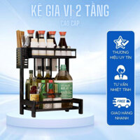 Kệ Bếp 2 Tầng Đa Năng Bền Bỉ, Để Hủ Gia Vị, Chén Đĩa, Đũa Muỗng Gọn Gàng