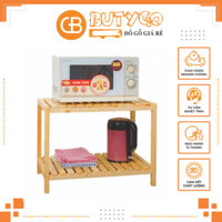 Kệ bếp 💥 CAO CẤP 💥 Kệ vi sóng 2 tầng đựng lò vi sóng/lò nướng/ nồi cơm điện, làm kệ trưng bày để đồ