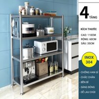 Kệ Bếp INOX 304 Chống Gỉ Kệ để đồ nặng Đa Năng Bảo hành 12 Tháng