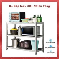 Kệ Bếp Inox Cao Cấp Kệ Để Đồ Inox 304 Nhập Khẩu Kệ Lò Vi Sóng 3 4 Tầng, Giá Inox Đa Năng