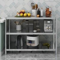 Kệ bếp inox, để lò vi sóng, kho ba tầng, úp nồi, nướng nhiều tầng <