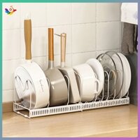 Kệ bếp, kệ nắp có thể điều chỉnh, giá để bát đa năng，Giá để nắp xoong nồi,cài dao，Giá đồ nhà bếp，gọn gàng