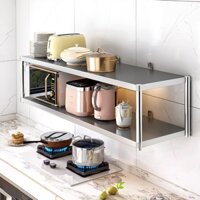 Kệ bếp treo tường Inox 304 Đa năng 2 3 Tầng,Kệ lưu trữ cho bếp, Phòng tắm và nhà vệ sinh kệ bếp treo tường