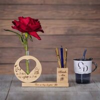 Kệ bút cắm hoa để bàn làm việc A5