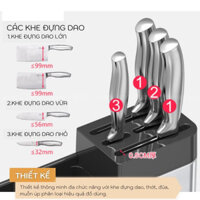 Kệ Cắm Dao, Muỗng SINOART, Ống Cài Dao,Cắm Đũa Inox Không Han Gỉ 1206 , hàng đẹp giá rẻ