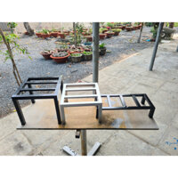 Kệ cây cảnh trong nhà tiện lợi, đôn cây cảnh, đôn chân sắt 20x20x15cm,nhiều công dụng sơn tĩnh điện bền