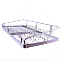 Kệ chén 1 tầng inox 304 - Kệ chén bát bắt vít treo tường 100% Inox 304 02