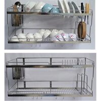 Kệ chén 2 Tầng cao cấp inox 304 chuẩn xịn TỔNG KHO