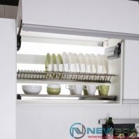Kệ Chén 2 Tầng Inox 304 Cao Cấp Cho Tủ Trên NewEra NE0160A – 600mm