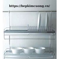 Kệ chén 2 tầng inox 304 Higold 403010