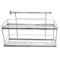 Kệ Chén 2 tầng INOX 304 - Kệ Đựng Để Chén Bát Treo Tường Bằng Inox 304 - Kệ úp chén inox