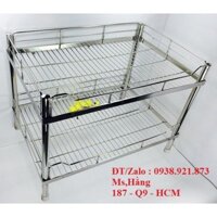 Kệ Chén 2 Tầng Inox 304 KT 70x40x45cm