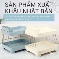 Kệ chén bát 2 tầng đa năng Inochi Tokyo xuất Nhật kích thước 42x32.5x36.2cm (màu ngẫu nhiên)
