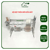 Kệ chén bát trên bồn rửa INOX 304 PHÁT ĐẠT, kệ úp chén thông minh trên chậu rửa (SP106)