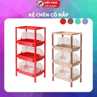 Kệ chén có nắp nhựa Duy Tân, kệ bát đũa có nắp đậy chống bụi bẩn côn trùng, Kệ nắp 3N DTa