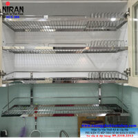 Kệ chén dĩa 4 tầng inox 304 Niran NR0110