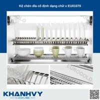 Kệ chén dĩa cố định dạng chữ v Eurogold EU01070