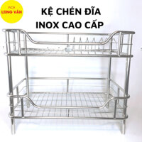 Kệ chén đĩa Inox inox cao cấp phòng bếp [30x50 cm], kệ đứng Inox 2/3/4 tầng, trạn bát tiện lợi