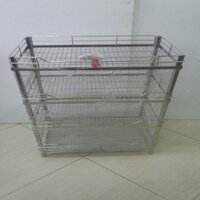 KỆ CHÉN ĐỨNG INOX 304 4 TẦNG- KO4T46I3