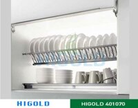 Kệ chén Higold 2 tầng âm tủ inox 304 – 401070