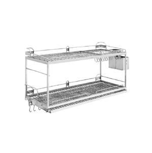 Kệ chén inox 2 tầng treo tường 800mm S2L8T