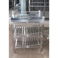Kệ chén inox 3 tầng R40xD60xC80cm