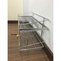 kệ chén inox 304 bảo hành trọn đời, Kệ úp chén inox 304 treo tường 2 tầng đủ size