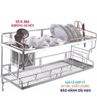 Kệ chén inox 304 đa năng 8 tất