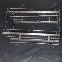 Kệ chén inox 304  - Kệ chén chén inox treo tường 2 tầng KC2T ( Ship nhanh TP.HCM)