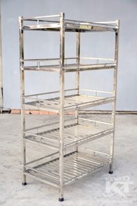 Kệ chén inox 5 tầng 1m2 (173x120x45)