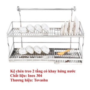 Kệ chén inox Tovashu U6T2