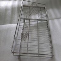 Kệ chén inox treo tường 1 tầng