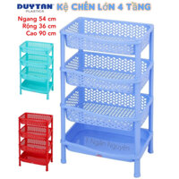 🌱Kệ Chén Nhựa Duy Tân Lớn 4 Ngăn (N54 x R36 x C90cm )🌱 Tổng Kho Sài Gòn 1 🌱