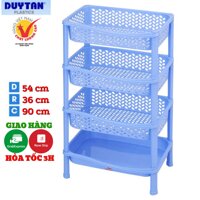 Kệ chén nhựa duy tân Lớn 4 Tầng (N54 x R36 x C90cm )