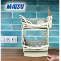 💝Kệ Chén Nhựa MATSU 2 Tầng Nhỏ và LỚN -Có khay thoát nước 💝 Nhuaduytan.store 💝